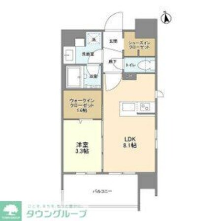 デュオフラッツ栄の物件間取画像